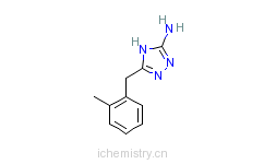 CAS:502685-45-2_5-(2-甲基苄基)-4H-1,2,4-三唑-3-胺的分子结构