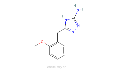 CAS:502685-70-3_5-(2-甲氧基苄基)-4H-1,2,4-三唑-3-胺的分子结构