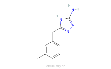 CAS:502685-82-7_5-(3-甲基苄基)-4H-1,2,4-三唑-3-胺的分子结构