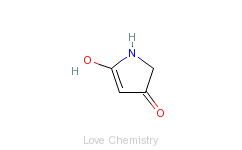 CAS:503-83-3_1,5-二氢-4-羟基-2H-吡咯-2-酮的分子结构