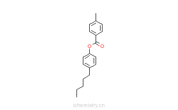 CAS:50649-59-7_4-甲基苯甲酸对戊基苯酚酯的分子结构