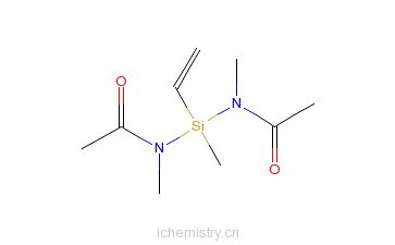 CAS:50791-87-2_甲基乙烯基双(N-甲基乙酰氨基)硅烷的分子结构