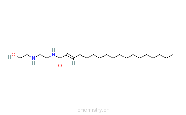 CAS:50857-44-8_N-[2-[(2-羟乙基)氨基]乙基]-9-十八碳烯酰胺的分子结构