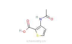 CAS:50901-18-3_3-(乙酰氨基)噻吩-2-羧酸的分子结构