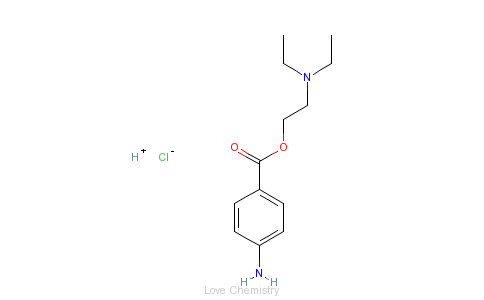 CAS:51-05-8_盐酸普鲁卡因的分子结构
