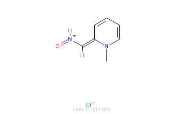 CAS:51-15-0_2-吡啶醛肟甲氯的分子结构