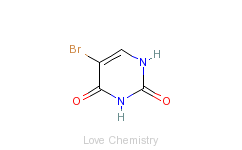 CAS:51-20-7_5-溴尿嘧啶的分子结构