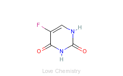 CAS:51-21-8_5-氟脲嘧啶的分子结构