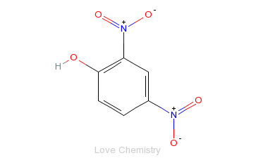 CAS:51-28-5_2,4-二硝基酚的分子结构