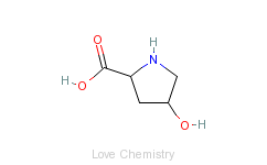 CAS:51-35-4_L-羟基脯氨酸的分子结构