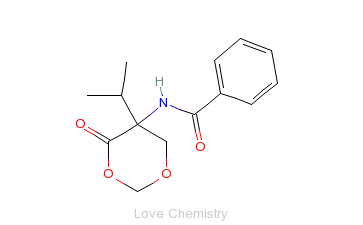 CAS:51127-25-4_DL-5-Benzoylamino-5-isopropyl-4-oxo-1,3-dioxaneķӽṹ