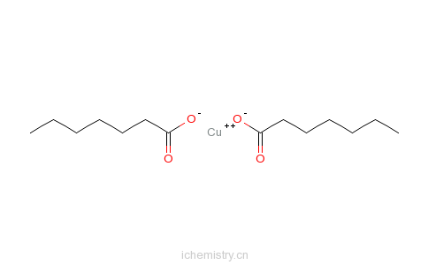 CAS:5128-10-9_庚酸铜盐的分子结构