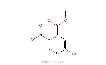 CAS:51282-49-6_5-氯-2-硝基苯甲酸甲酯的分子结构