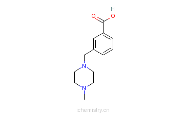 CAS:514209-42-8_3-(4-甲基哌嗪-1-基甲基)苯甲酸的分子结构