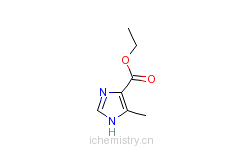 CAS:51605-32-4_5-甲基-1H-4-咪唑酸乙酯的分子结构