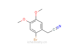 CAS:51655-39-1_2-溴-4,5-二甲氧基苯乙腈的分子结构