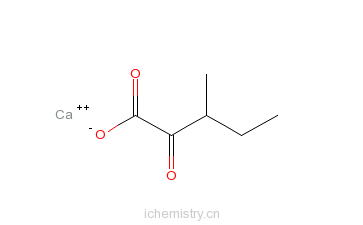 CAS:51828-96-7_(S)-3-甲基-2-氧代戊酸钙盐的分子结构