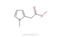 CAS:51856-79-2_1-甲基-2-吡咯乙酸甲酯的分子结构