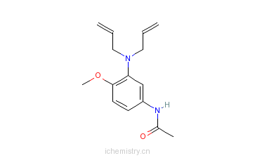 CAS:51868-45-2_3-(N,N-二烯丙基)氨基-4-甲氧基乙酰苯胺的分子结构