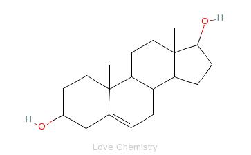 CAS:521-17-5_雄烯二醇的分子结构