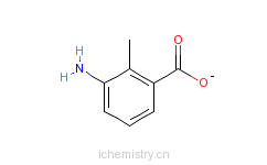CAS:52130-17-3_2-甲基-3-氨基苯甲酸的分子结构