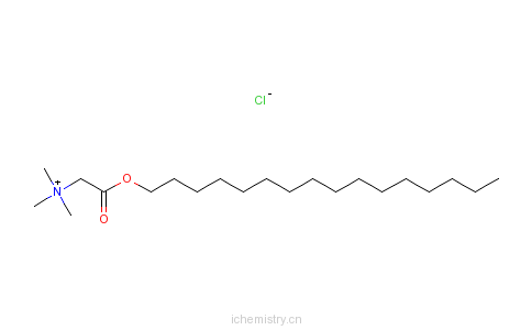 CAS:52132-48-6_2-十六烷氧-N,N,N-三甲基-2-氧乙铵氯化物的分子结构