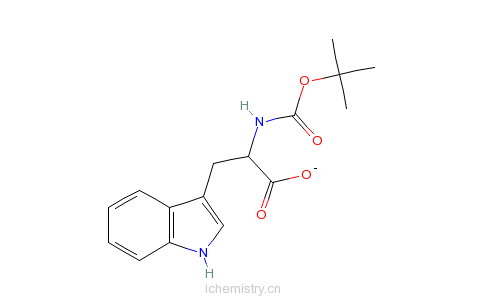 CAS:5241-64-5_BOC-D-色氨酸的分子结构
