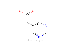 CAS:5267-07-2_5-嘧啶乙酸的分子结构