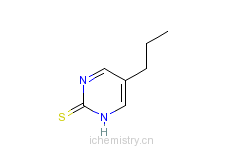 CAS:52767-84-7_2-巯基-5-正丙烷基嘧啶的分子结构