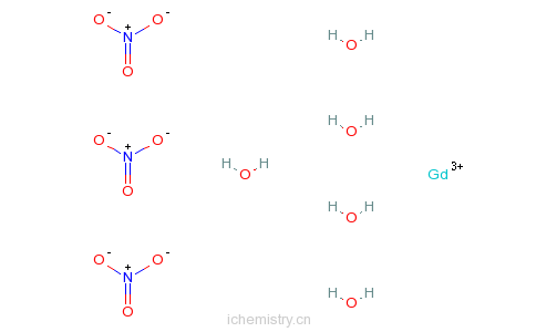 CAS:52788-53-1_水合硝酸钆的分子结构