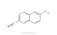 CAS:52927-22-7_6-氰基-2-萘酚的分子结构