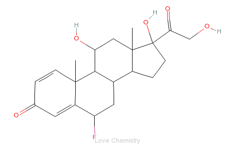 CAS:53-34-9_氟泼尼龙的分子结构