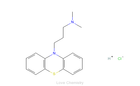 CAS:53-60-1_盐酸丙嗪的分子结构