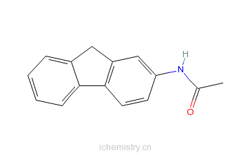 CAS:53-96-3_2-乙酰氨基芴的分子结构