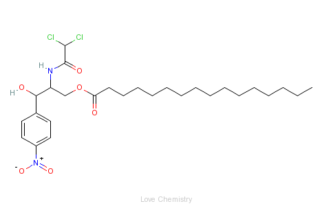 CAS:530-43-8_氯霉素棕榈酸酯的分子结构