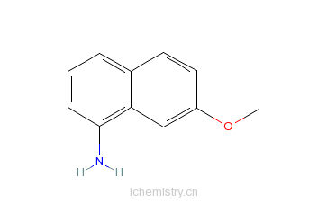 CAS:5302-79-4_7-甲氧基-1-萘胺的分子结构