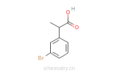 CAS:53086-52-5_2-(3-溴苯基)丙酸的分子结构