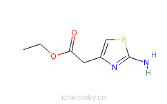 CAS:53266-94-7_2-氨基-4-噻唑乙酸乙酯的分子结构