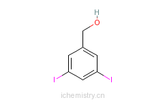 CAS:53279-79-1_3,5-二碘苯甲醇的分子结构