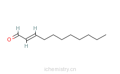 CAS:53448-07-0_反式-2-十一烯醛的分子结构