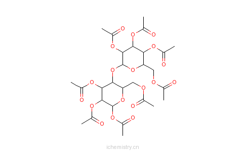 CAS:5346-90-7_D-(+)-纤维二糖八乙酸酯的分子结构