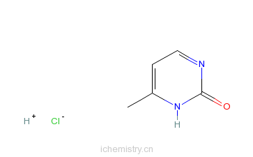 CAS:5348-51-6_2-羟基-4-甲基嘧啶盐酸盐的分子结构