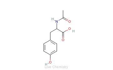 CAS:537-55-3_N-乙酰-L-酪氨酸的分子结构