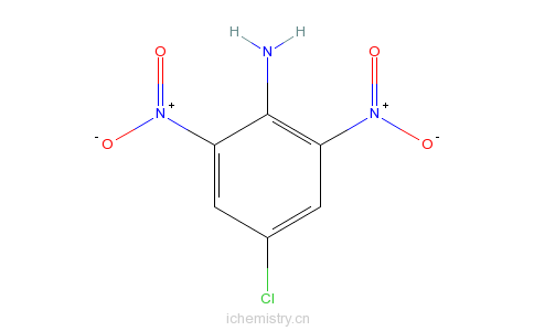 CAS:5388-62-5_4-氯-2,6-二硝基苯胺的分子结构