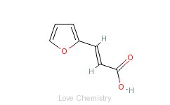 CAS:539-47-9_2-呋喃丙烯酸的分子结构
