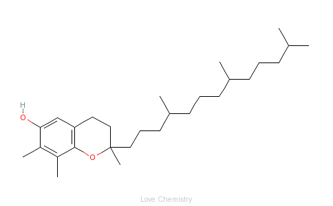 CAS:54-28-4_D-gamma-生育酚的分子结构