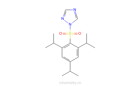 CAS:54230-60-3_1-(2,4,6-三异丙基苯磺酰)-1,2,4-三唑的分子结构