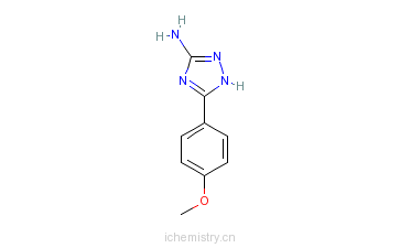 CAS:54464-14-1_5-(4-甲氧基苯基)-4H-1,2,4-三唑-3-胺的分子结构