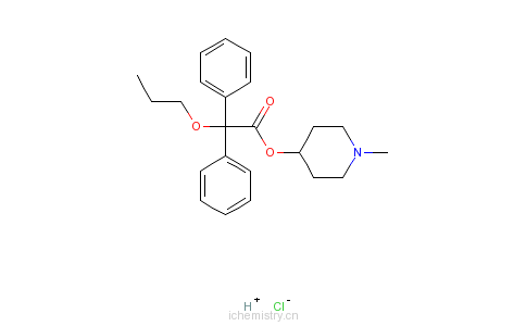 CAS:54556-98-8_盐酸丙哌维林的分子结构