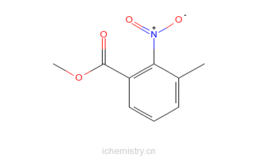 CAS:5471-82-9_3-甲基-2-硝基苯甲酸甲酯的分子结构